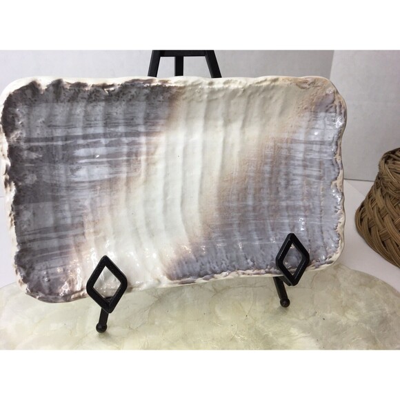 VTG Porcelain Rectangle Tray Made In Japan Sushi  Jewelry  Trinket Keepsake - Picture 1 of 4